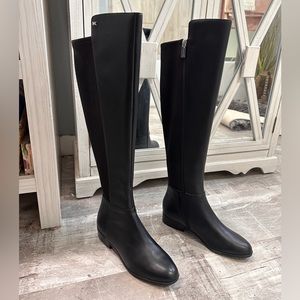 Brand new in box Michael Kors tall genuine leather black over the knee boots